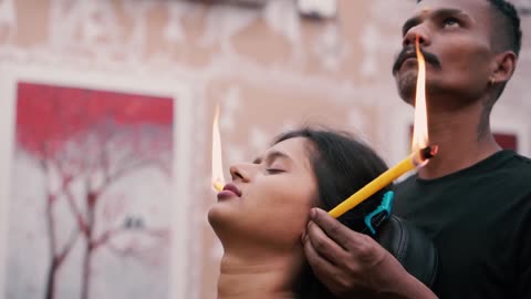 Master Cracker Ear Wax Cleaning and Massage _ Indian Massage
