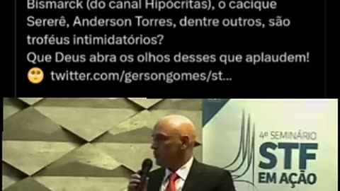 Berrando no final o advogado de porta de boteco e perseguidor de opositores quer impor uma Ditadura.