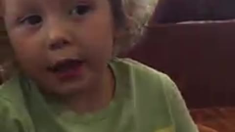 My favorite made up story from my little buddy.