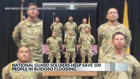 #NewMexico Army National Guard rescues about 100 Ruidoso residents from floodwaters