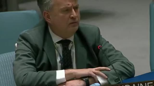 Ukraine’s UN ambassador to his Russian counterpart at the end of UN Security Council meeting: