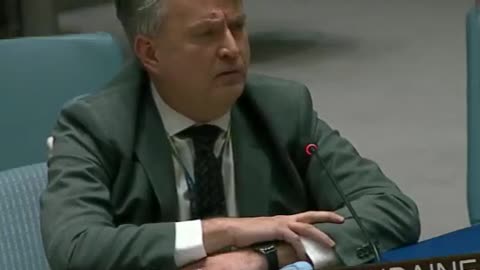 Ukraine’s UN ambassador to his Russian counterpart at the end of UN Security Council meeting: