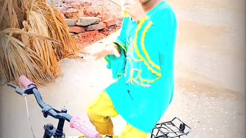 Mishal & Manahil Enjoying Rainy season