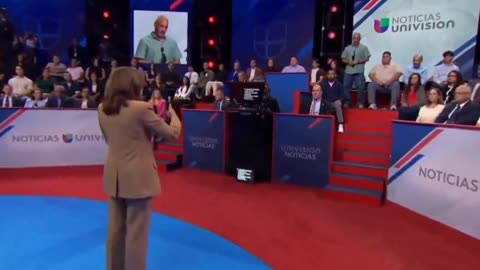 Univision Accidentally Broadcast PROOF that Harris used teleprompter
