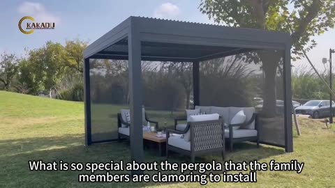 Kakadu Aluminum Louver Pergola with Zip Track Outdoor Blinds #factorydirect