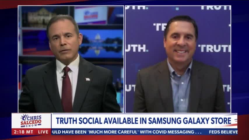 Nunes: Samsung 'open for free speech,' approves Truth Social for Galaxy Store.