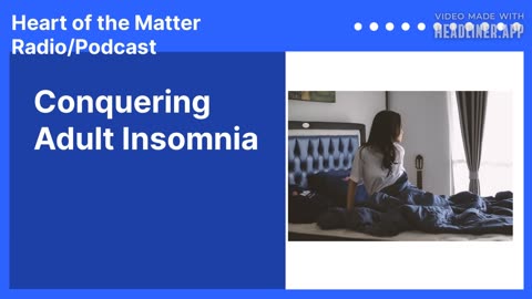 Conquering Adult Insomina