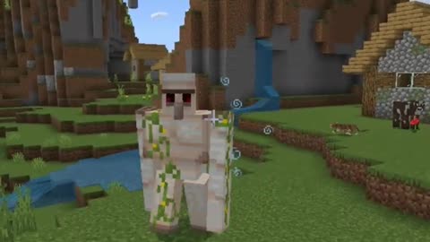 Minecraft, how to throw an egg at an iron golem