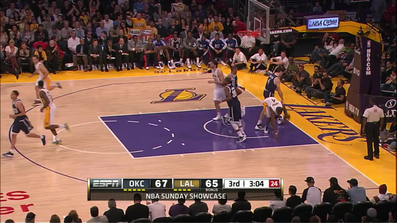 2013-01-27 OKC Thunder vs Los Angeles Lakers