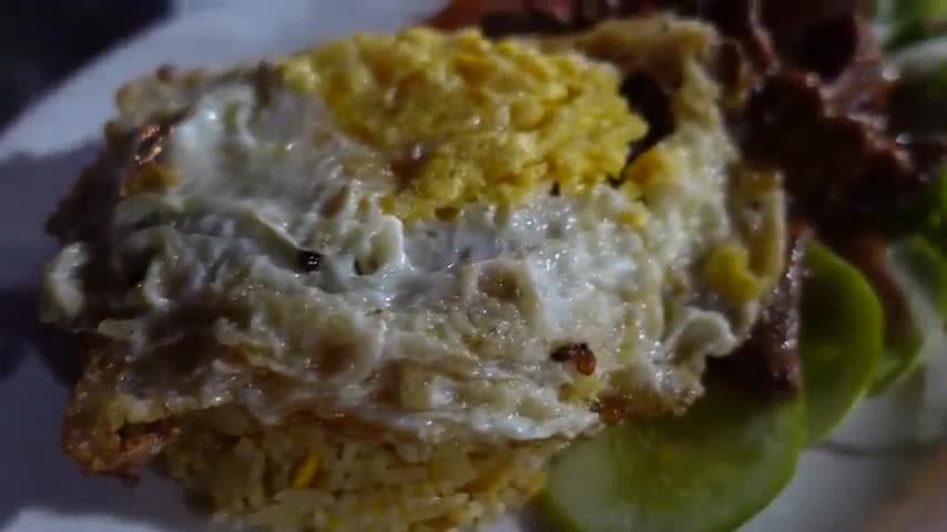 Every dish was served heavily spiced.