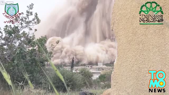 Syrian war Massive tunnel bomb explosion kills 30 soldiers and 2 Islamic Front fighters