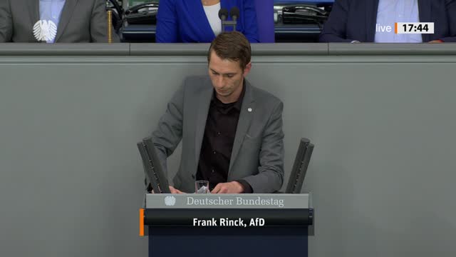 Frank Rinck Rede vom 29.09.2022 - Wolfsbestandsmanagement