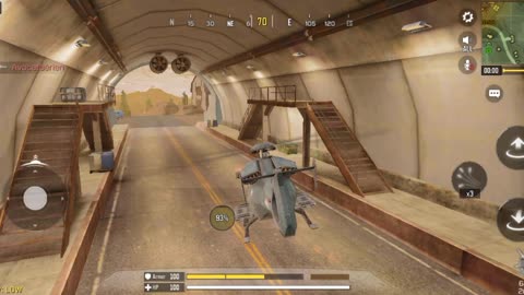 Flying a helicopter through a tunnel in CODM