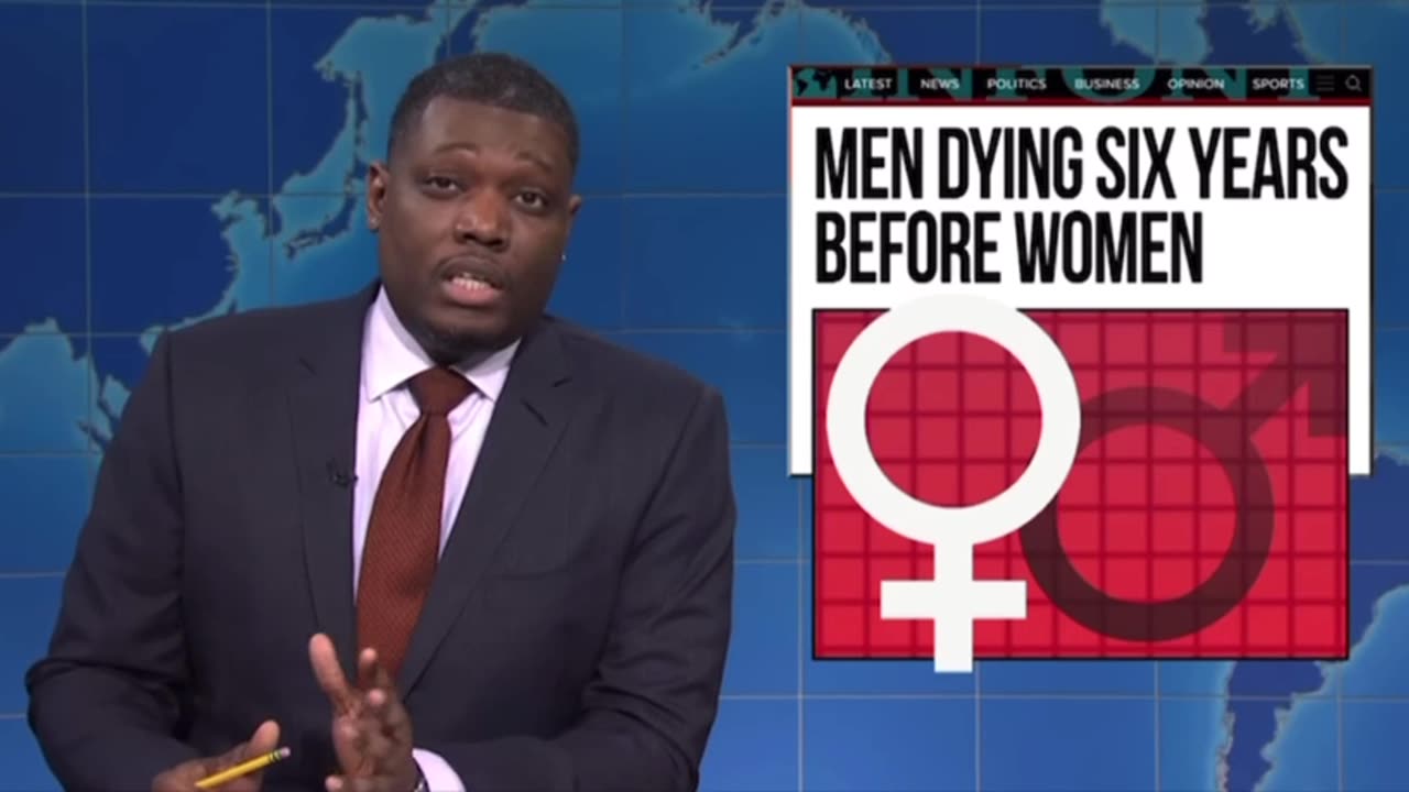 SNL Crowd Cheers After New Report Says That Men Are Dying 6 Years Before Women