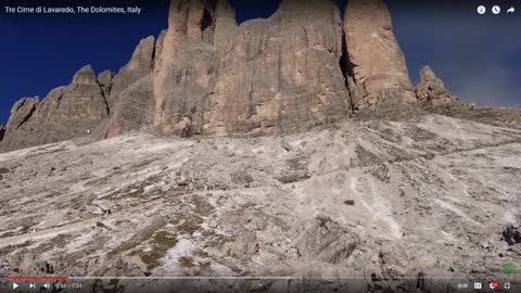 The Dolomites are melted buildings