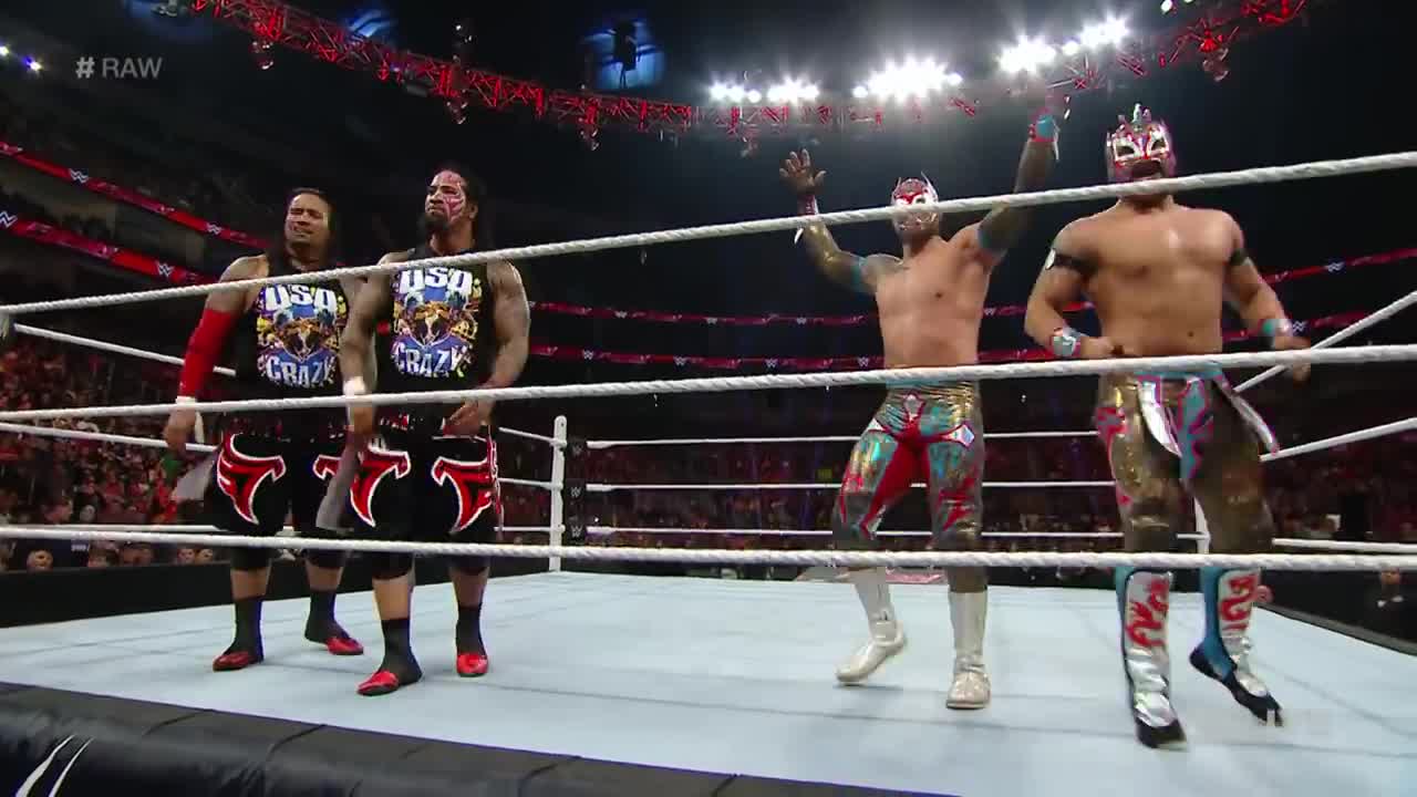 The Usos vs. The Lucha Dragons - No. 1 Contenders' Match Raw, November 30, 2015