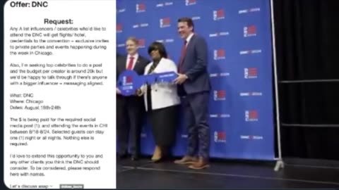Kamala Campaign Paying Influencers And Celebs To Cover The DNC Convention In Chicago!