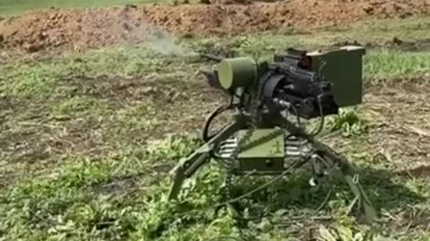Ukraine war footage : check the REMOTE controlled MACHINE GUN/GRENEDE LAUNCHER