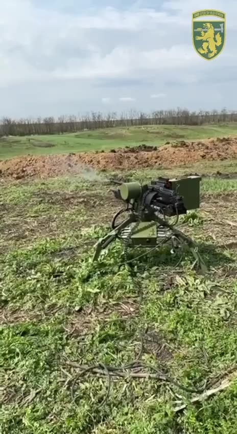 Ukraine war footage : check the REMOTE controlled MACHINE GUN/GRENEDE LAUNCHER