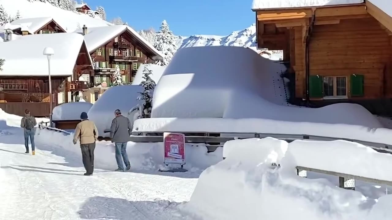 Mürren, Switzerland 📍 ❄️🇨🇭 Winter Vibes from Mürren ❄️ 😍