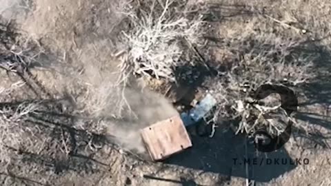 RAF drone drops grenade on enemy trench