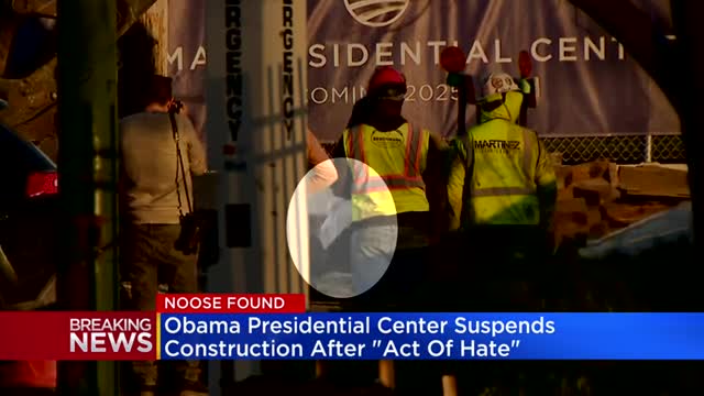Obama Center suspends construction after noose found on Jackson Park site