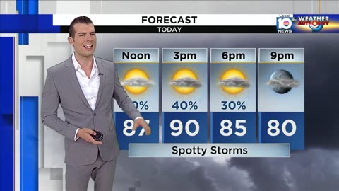 Local 10 news weather breif morning edition