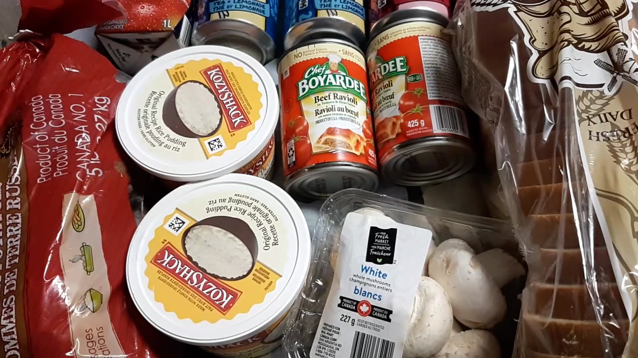 Grocery haul from many stores