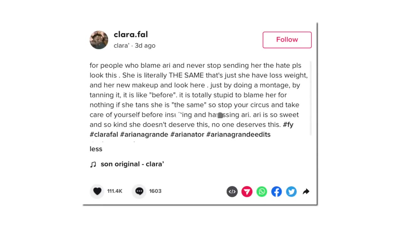 Ariana Grande RESPONDS To Bodyshaming/Health Concerns