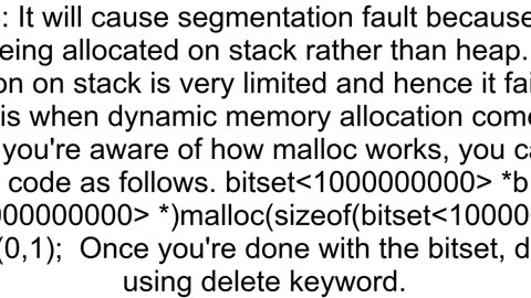 Define a large bitset in C