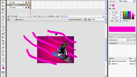 Flash CS5 Sesion 5 Efecto de Velocidad y Escena de Accion