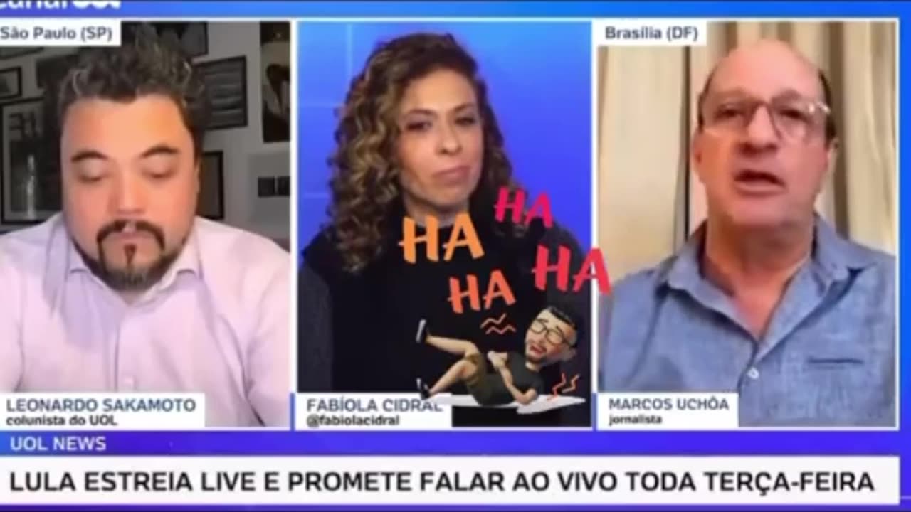 Jornalista mente sobre audiência da LIVE de Lula e teve que ser corrigido