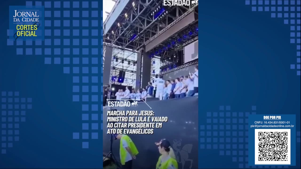 Ministro de Lula é vaiado em Marcha para Jesus (veja o vídeo)