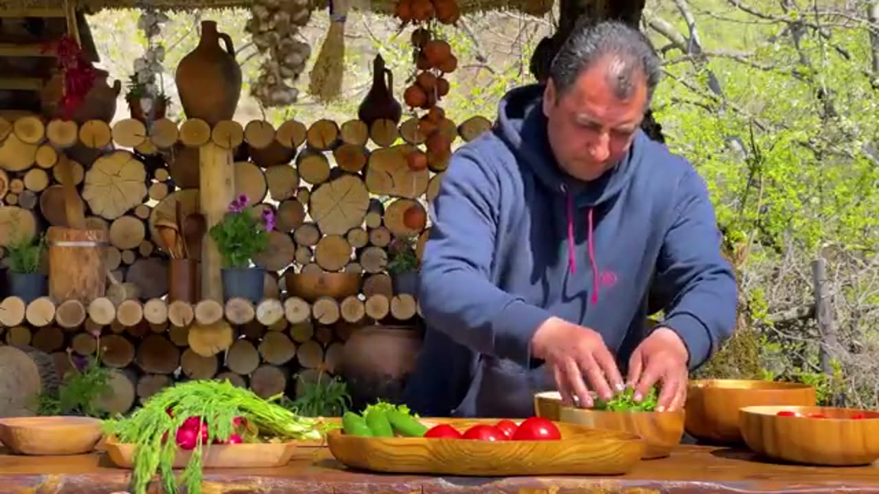 Cooking How meat dishes Are Prepared In The Village!