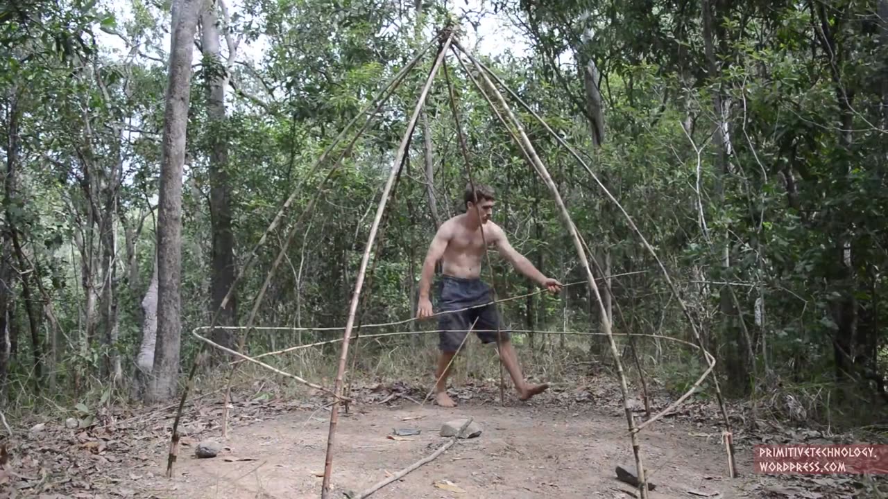 Primitive Technology Grass hut