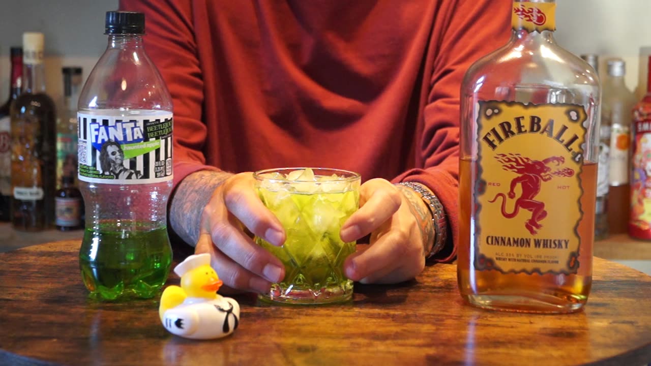 Fireball & Fanta Haunted Apple Spiced Apple Soda