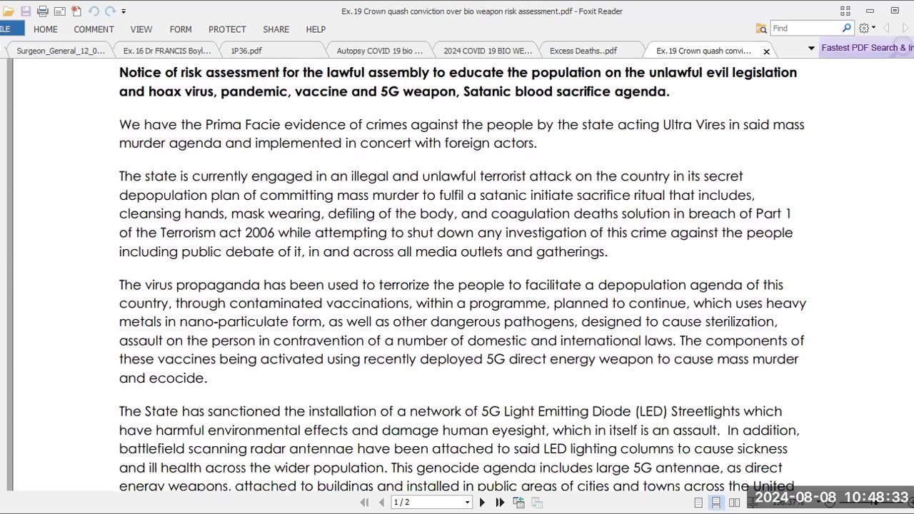 IT ALL STARTED WITH A GLOBALIST MURDER AGENDA - TRACK TRACE TERMINATION