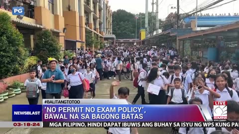 'No permit No exam policy', bawal na sa bagong batas