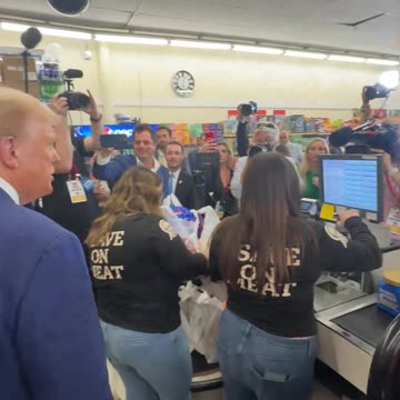 Trump Pays For A Mother's Groceries In Heartwarming Moment