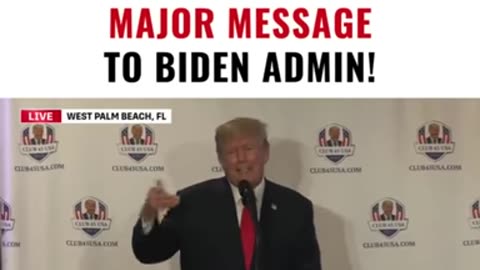 WATCH: Trump SHOCKS The DC Swamp - Sends Major Message to Biden .