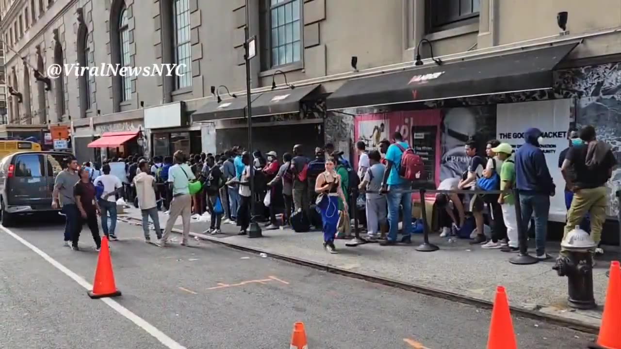 Footage of the migrant crisis in New York. It’s just as bad as parts of Europe 🤯🇺🇸