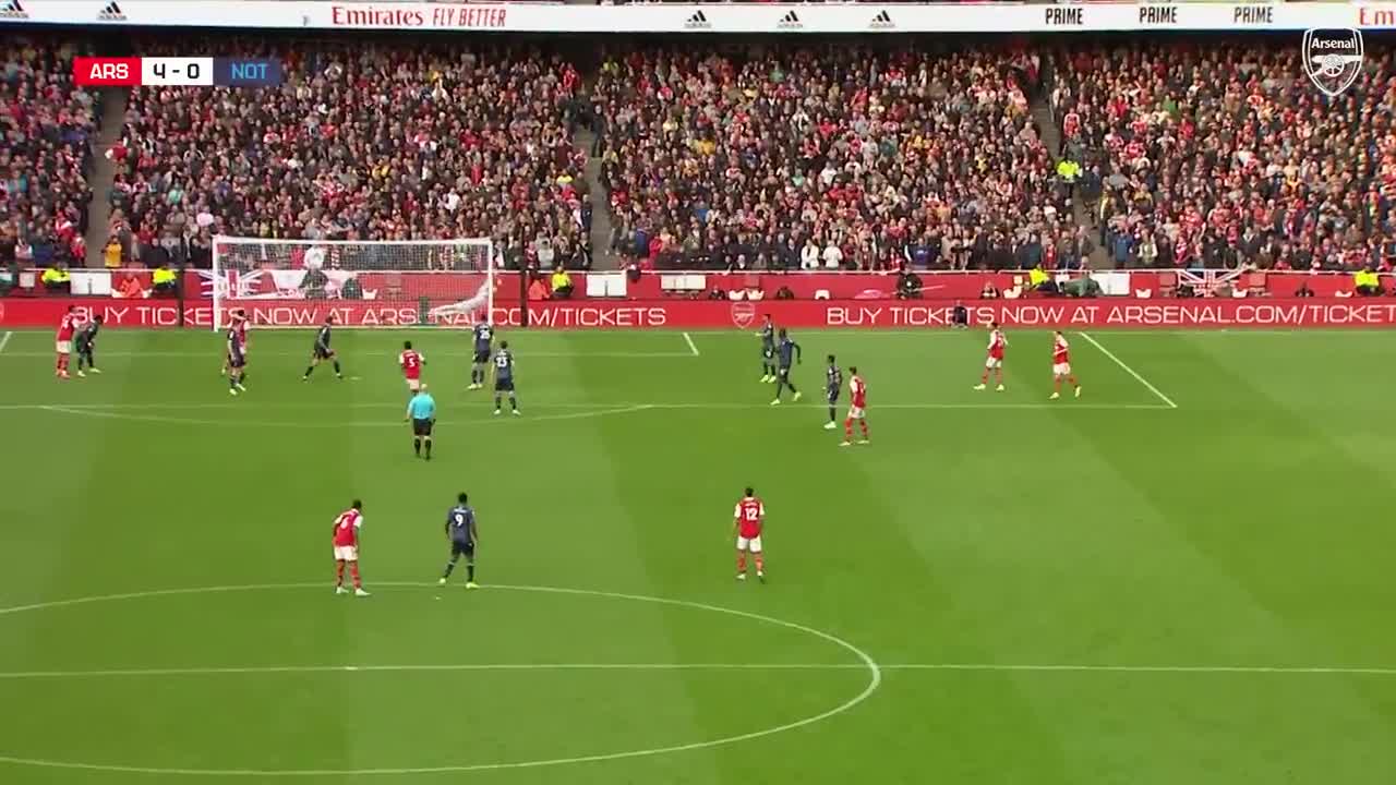 HIGHLIGHTS | Arsenal vs Nottingham Forest (5-0) | Martinelli, Nelson (2), Partey, Odegaard