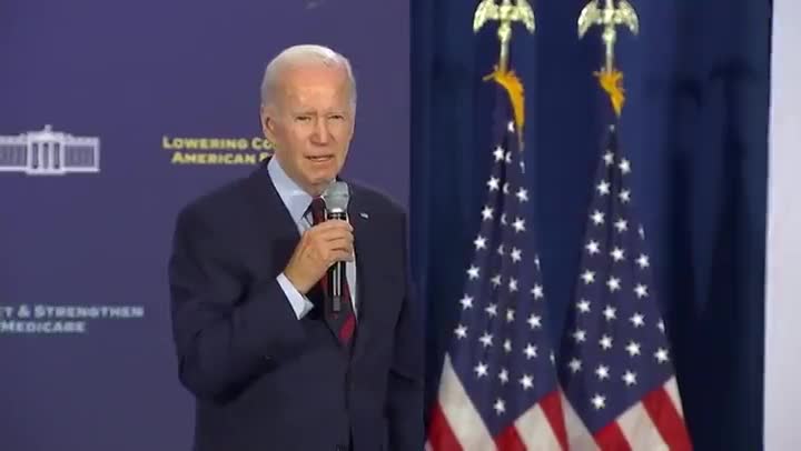 Biden: "Inflation is a worldwide problem right now because of a war in Iraq