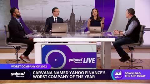 Carvana named Yahoo Finance’s Worst Company of the Year, shares down 98% year-to-date