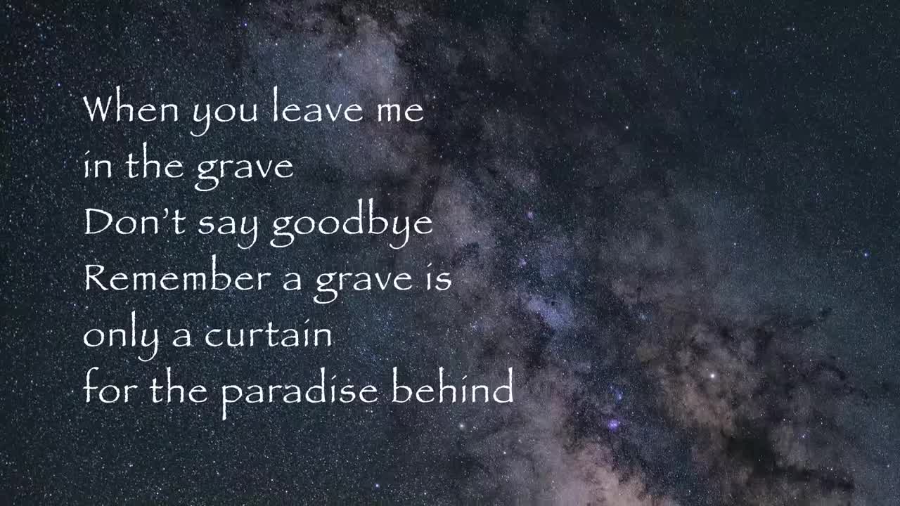"when i die" a poem by Rumi