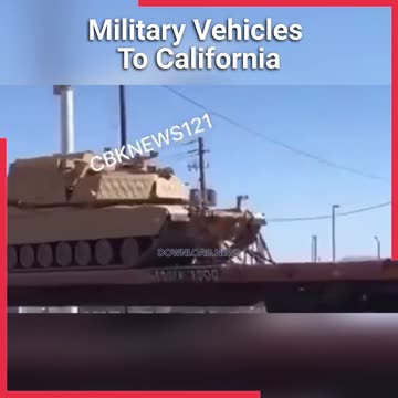More Military Vehicles In Transport To California