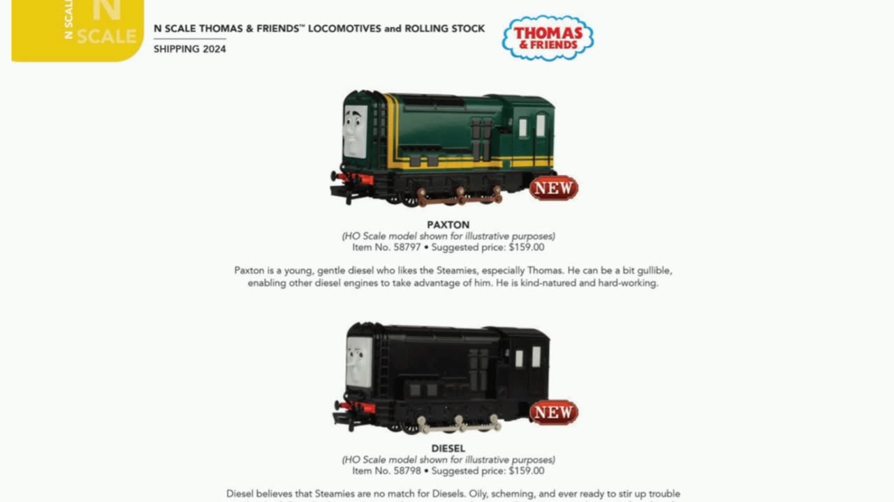 Still to come from Bachmann trains USA