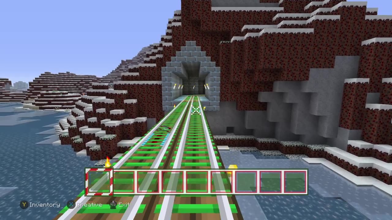 Minecraft Festive Edition Train Ride