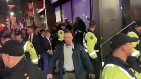 Trudeau needs an army of police between himself and the protestors.