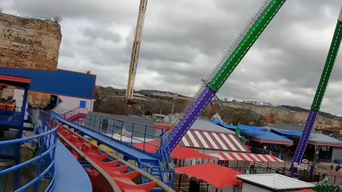 Let’s ride Superman at Six Flags Fiesta Texas!